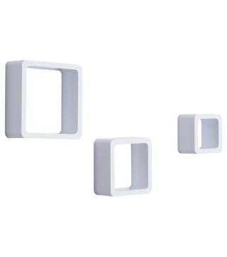 Juego de 3 Cubos Estantes de Pared