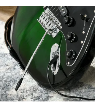 Kit Guitarra Eléctrica de Iniciación con Amplificador 15W Afinador Digital Cuerdas Correa 3 Púas y Funda Negro