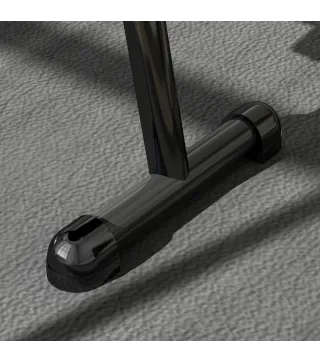 Máquina de Remo para Casa con 12 Niveles de Resistencia Hidráulica Pantalla LCD para Entrenaminto en Gimnasio Negro