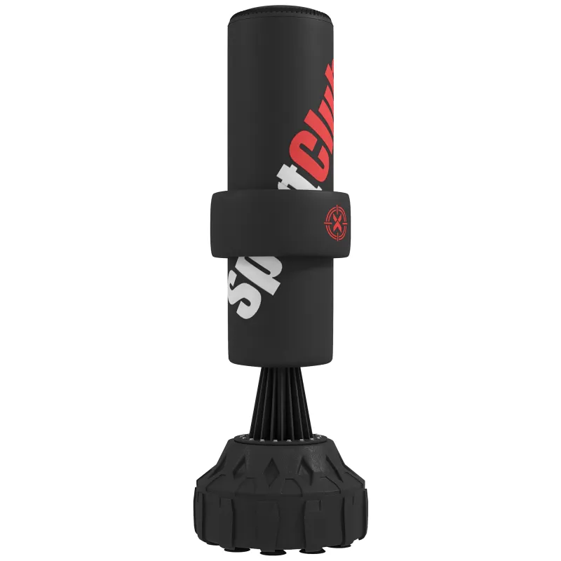 Saco de Boxeo de Pie 175 cm para Adultos Altura Ajustable de Banda Base Rellenable con Ventosas Amortiguador Negro Saco de Boxeo de Pie 175 cm para Adultos Altura Ajustable de Banda Base Rellenable con Ventosas Amortiguador Negro