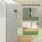 Cubierta de Repuesto para Invernadero 140x143x190cm con Ventana Puerta Enrollable Anti-UV para Plantas Jardín Blanco