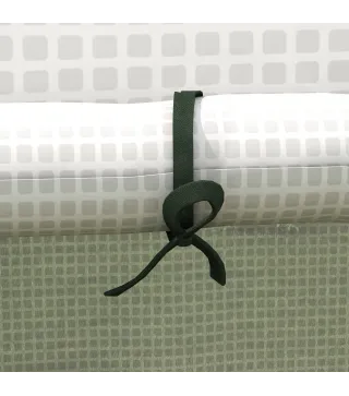 Cubierta de Repuesto para Invernadero 140x143x190cm con Ventana Puerta Enrollable Anti-UV para Plantas Jardín Blanco