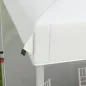 Carpa Plegable de Jardín de 2,5x2,5 m con Altura Ajustable Anti-UV con 1 Pared Lateral y Bolsas de Arena Blanco