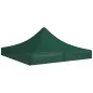 Techo de Repuesto para Carpa Plegable de Tela Oxford 3x3 m con Techo Puntiagudo Impermeable y Anti-UV Verde Oscuro