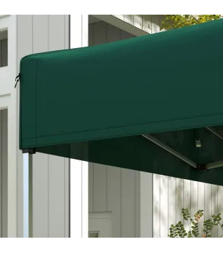 Techo de Repuesto para Carpa Plegable de Tela Oxford 3x3 m con Techo Puntiagudo Impermeable y Anti-UV Verde Oscuro