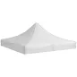 Techo de Repuesto para Carpa Plegable de Tela Oxford 3x3 m con Techo Puntiagudo Impermeable y Anti-UV Blanco