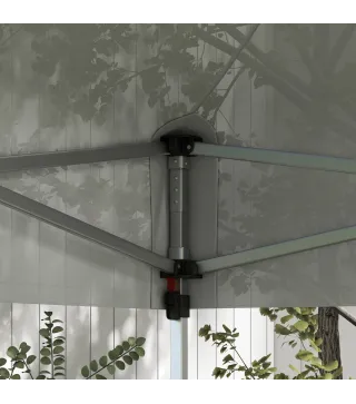 Techo de Repuesto para Carpa Plegable de Tela Oxford 3x3 m con Techo Puntiagudo Impermeable y Anti-UV Blanco