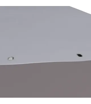 Carpa Plegable Pop-up con Altura Ajustable Protección UV50+ Doble Techo y Mosquiteras 4x4x2,8 m Gris Claro