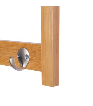 Perchero de Pared de Bambú