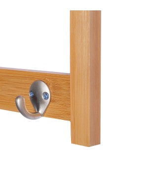 Perchero de Pared de Bambú