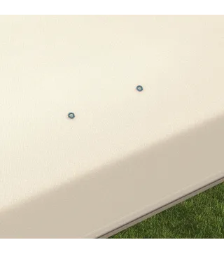 Cenador de Jardín 3x3 m con Mosquiteras Anti-UV Marco de Acero y Bolsa de Transporte para Patio Terraza Fiesta Beige