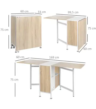 Mesa Plegable de Almacenaje