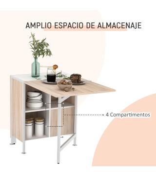 Mesa Plegable de Almacenaje