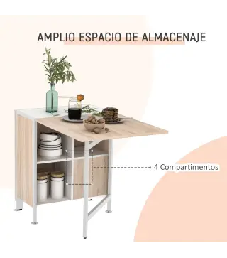 Mesa Plegable de Almacenaje