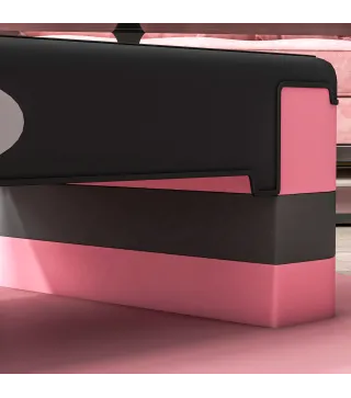 Step de Aeróbic para Fitness Antideslizante con Altura Regulable 3 Niveles de 10/15/20 cm Carga 150 kg 80x31x20 cm Rosa