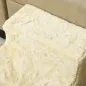 Escalera para Perros de 3 Peldaños con Funda Extraíble y Lavable Rampa para Perros para Cama Sofá 46x35x35 cm Beige