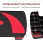 Step de Aeróbic para Fitness Antideslizante con Altura Regulable 3 Niveles 10/15/20 cm Carga 150 kg 80x31x20 cm Rojo