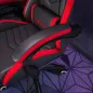 Silla Gaming de Cuero Sintético Reclinable 135° Reposacabezas y Reposapiés 65x65x121-129cm Negro y Rojo