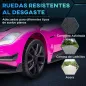 Coche Eléctrico para Niños de +3 Años Maserati GT2 con Mando a Distancia Faros LED Bocina Música Ruedas Auxiliares Rosa