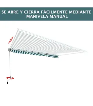 Toldo Manual Plegable