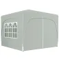 Gazebo de Jardín 3x3m Plegable con Altura Ajustable, Protección UPF50+ y Bolsa, Gris Claro