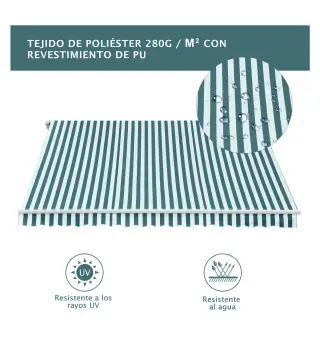 Toldo Manual Plegable