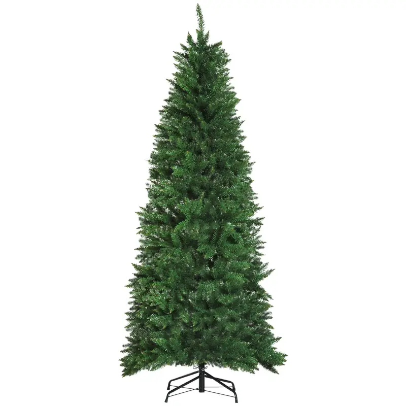 Árbol de Navidad Artificial Árbol con Soporte 210cm 865 Ramas Verde