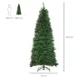 Árbol de Navidad Artificial Árbol con Soporte 210cm 865 Ramas Verde