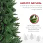 Árbol de Navidad Artificial Árbol con Soporte 210cm 865 Ramas Verde