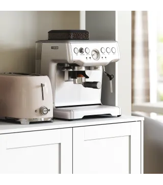 Alacena de Cocina con 2 Puertas de Vidrio Encimera Amplia para Microondas Estantes Ajustables 108x35x180 cm Blanco