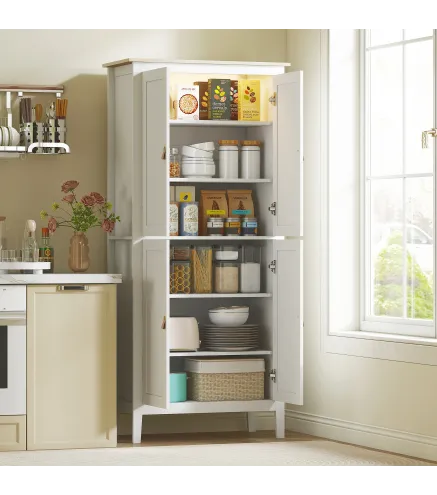 Alacena de Cocina Alta con Luz LED Sensor de Movimiento Iluminación Regulable en 3 Colores Blanco