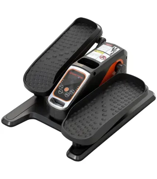 Mini Elíptica Eléctrica Silencioso con 12 Velocidades Modo Manual y Automático Control Remoto y Pantalla LED Negro