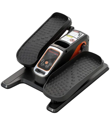 Mini Elíptica Eléctrica Silencioso con 12 Velocidades Modo Manual y Automático Control Remoto y Pantalla LED Negro