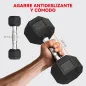 Juego de Mancuernas de 6 Piezas 2 x2 kg 2 x5 kg 2 x8 kg con Soporte de Almacenaje para Entrenamiento en Casa Gimnasio