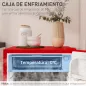 Nevera Pequeña con Congelador 91L Silenciosa Puerta Reversible Temperatura Regulable y Estantes Ajustables Rojo