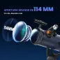 Telescopio Reflector Astronómico para Adultos y Principiantes Apertura 114 mm con Trípode Ajustable Bolsa