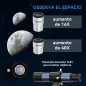 Telescopio Reflector Astronómico para Adultos y Principiantes Apertura 114 mm con Trípode Ajustable Bolsa