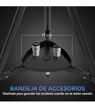 Telescopio Reflector Astronómico para Adultos y Principiantes Apertura 114 mm con Trípode Ajustable Bolsa