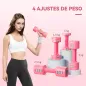 Juego de Mancuernas Ajustables 4 en 1 de 1/1,5/2/2,5 kg con Mangos Antideslizantes y Diseño Cuadrado para Casa Gimnasio Juego de Mancuernas Ajustables 4 en 1 de 1/1,5/2/2,5 kg con Mangos Antideslizantes y Diseño Cuadrado para Casa Gimnasio