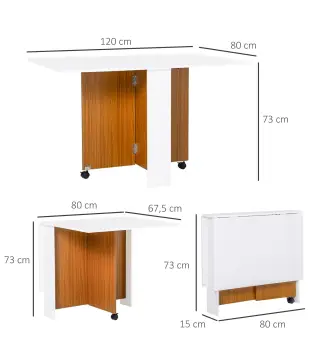 Mesa Plegable con Ruedas