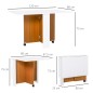 Mesa Plegable con Ruedas Mesa Plegable con Ruedas