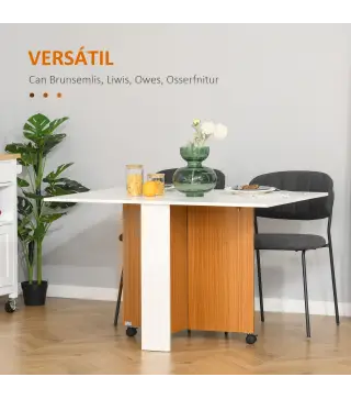 Mesa Plegable con Ruedas