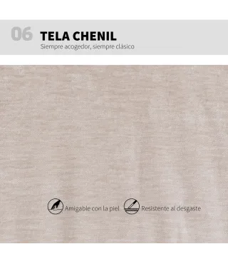 Silla de Oficina con Asiento Ancho sin Reposabrazos Ruedas Altura Ajustable Giratoria Función Basculante Beige