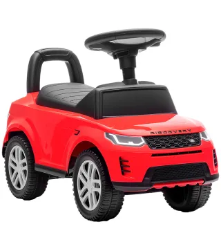 Coche Correpasillos con Licencia de Land Rover para Niños 18-36 Meses con Almacenaje Bocina Sonidos de Motor Rojo