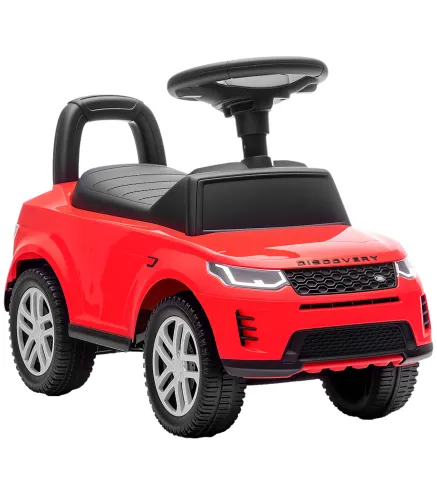 Coche Correpasillos con Licencia de Land Rover para Niños 18-36 Meses con Almacenaje Bocina Sonidos de Motor Rojo