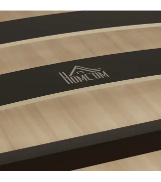 Estructura de Cama 90x190 cm con Marco de Acero Láminas de Álamo y Espacio de Almacenamiento Carga 350 kg Negro