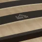 Estructura de Cama 90x190 cm con Marco de Acero Láminas de Álamo y Espacio de Almacenamiento Carga 350 kg Negro