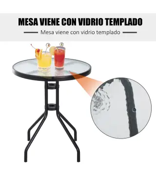 Conjunto Mesa y 2 Sillas