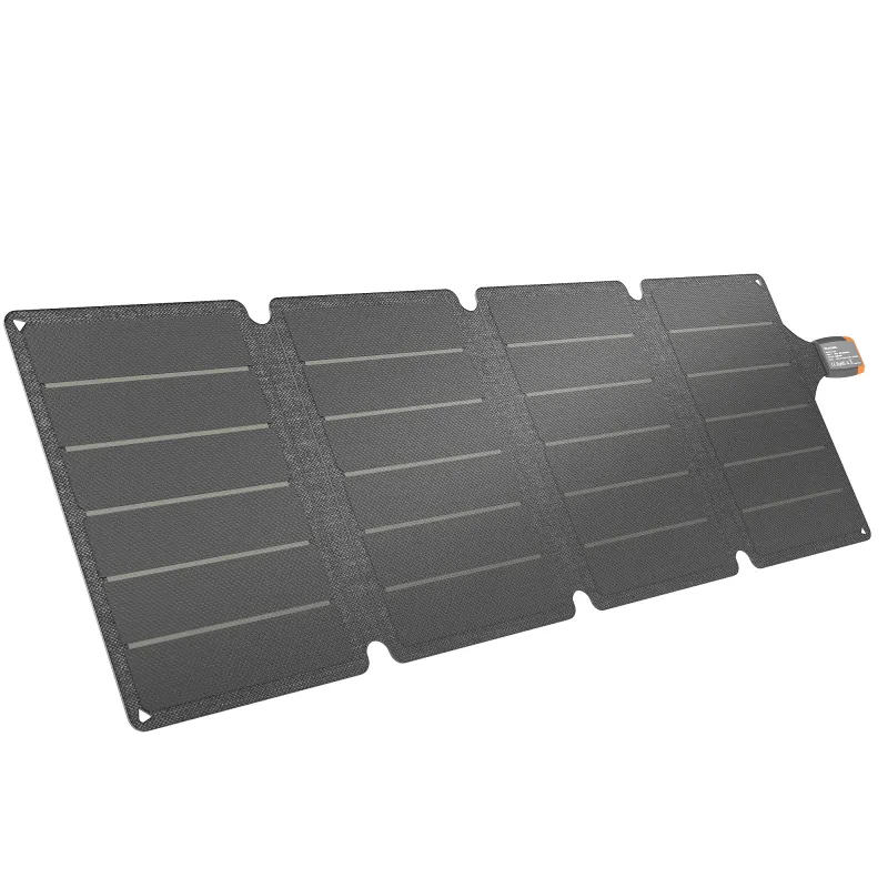 Cargador Solar Plegable 36W Panel Solar Portátil con Puertos USB-A y Tipo-C IP67 Superficie de ETFE para Teléfonos