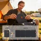 Cargador Solar Plegable 36W Panel Solar Portátil con Puertos USB-A y Tipo-C IP67 Superficie de ETFE para Teléfonos